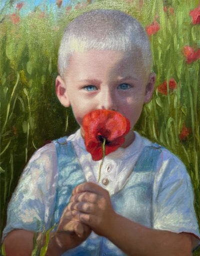 Portret na panelu malarskim